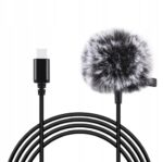 PULUZ laidinis mikrofonas USB Atlapinis Lavalier su segtuku USB C 15m