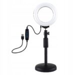 PULUZ PU391 reguliuojama žiedinė LED lempa su stovu