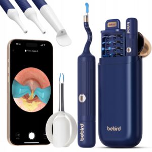 Rinkinys išmanusis otoskopas su kamera ausų valymui Bebird Earsight Plus