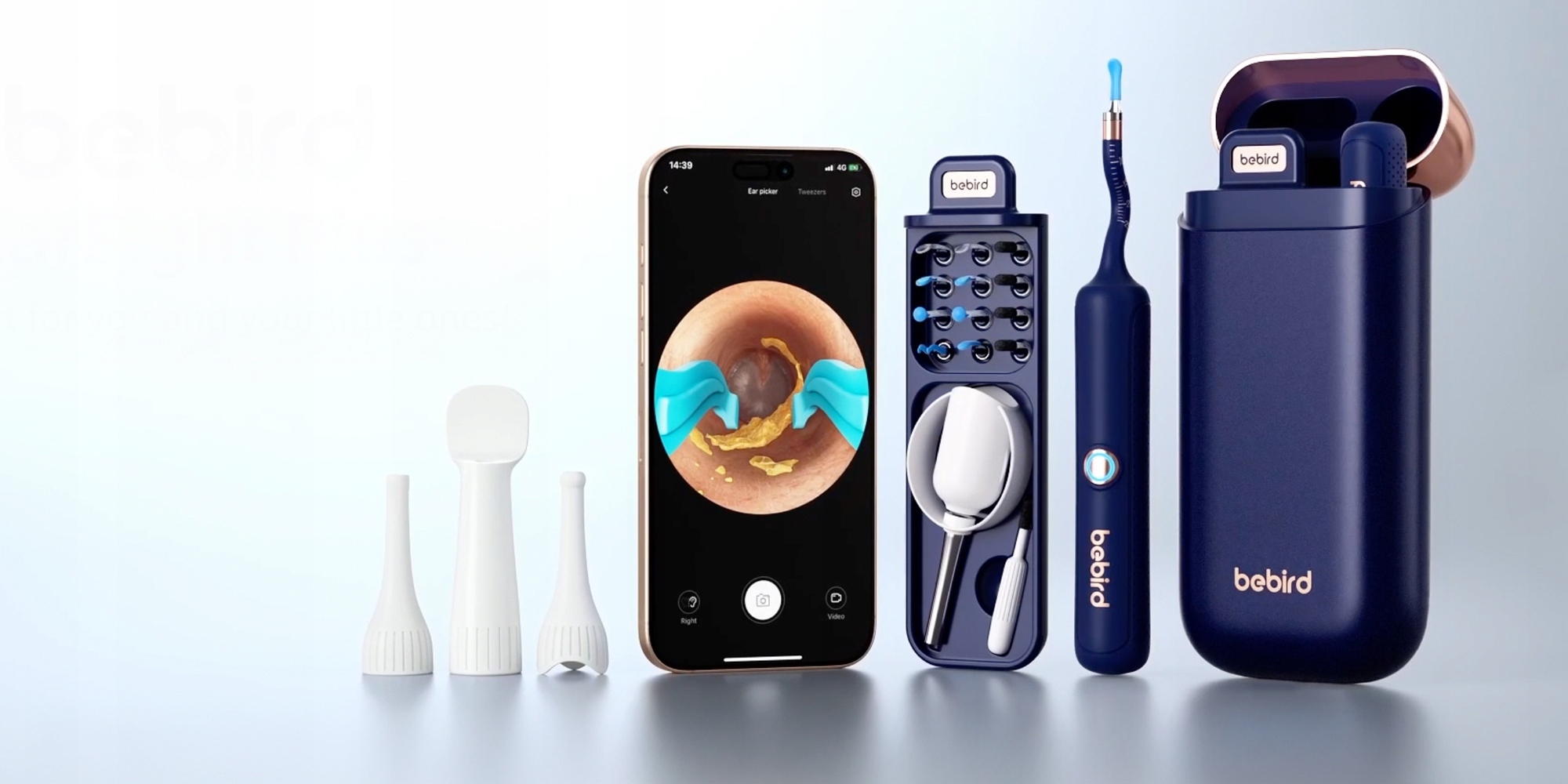 Rinkinys išmanusis otoskopas su kamera ausų valymui Bebird Earsight Plus belsilt Rinkinys išmanusis otoskopas su kamera ausų valymui Bebird Earsight Plus