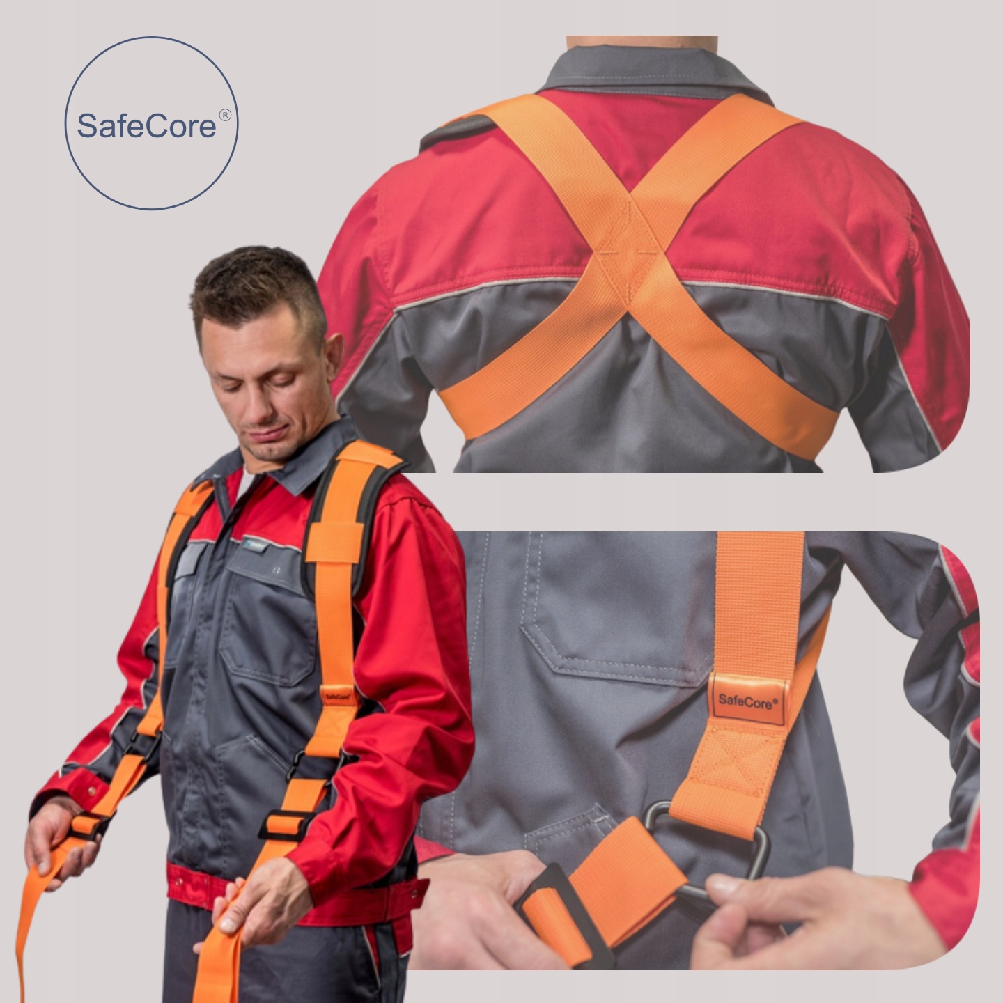 SafeCore ilgi baldų nešimo diržai su apraišomis 450 cm 5 cm belsilt SafeCore ilgi baldų nešimo diržai su apraišomis 450 cm 5 cm