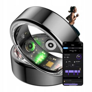 Smartring COLMI R02 20.3mm išmanusis Ring Dydis 11 Ip68 monitorius Miego juodas