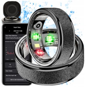 Smartring COLMI R10 juodas 20 mm dydis 10 stebėjimas sveikatos 5ATM