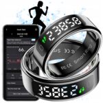 Smartring COLMI R12 juodas 20.8 mm dydis 11 LED HR SpO sen 1ATM