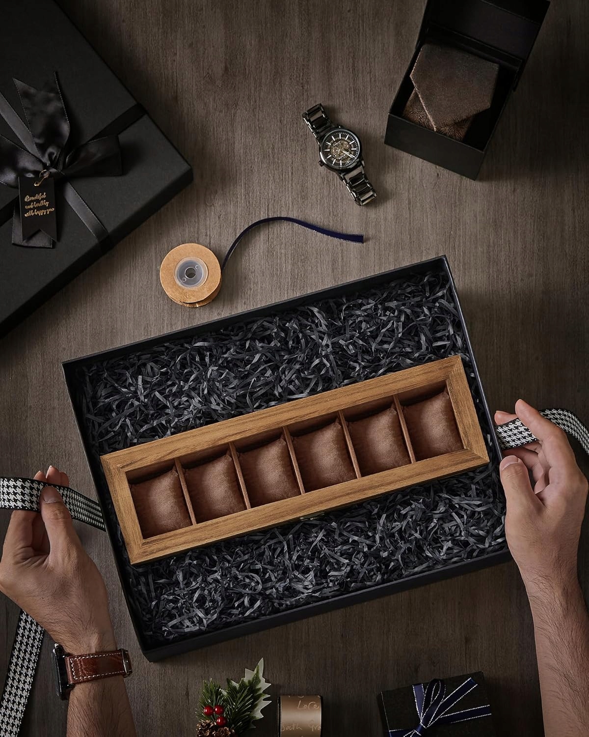 Songmics medinis kelioninis laikrodžių dėklas 6 laikrodžiams su stikliniu dangteliu su užraktu su vieta papuošalams 35 × 102 × 87 cm belsilt Songmics medinis kelioninis laikrodžių dėklas 6 laikrodžiams su stikliniu dangteliu su užraktu su vieta papuošalams 35 × 102 × 87 cm