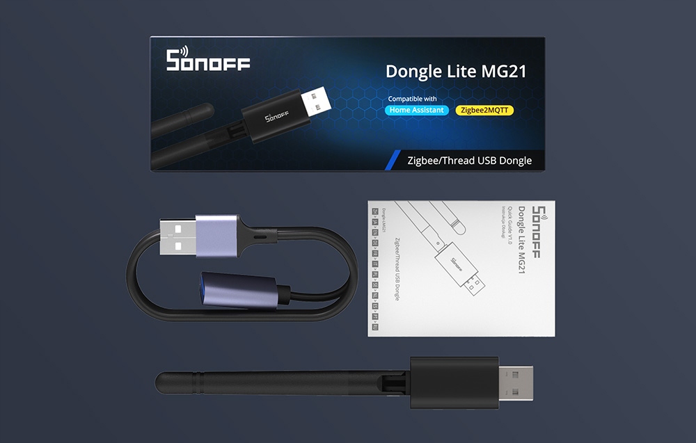 Sonoff Dongle-LMG21 Šliuzas adapteris Zigbee HomeAssistant openHAB Zigbee2MQTT