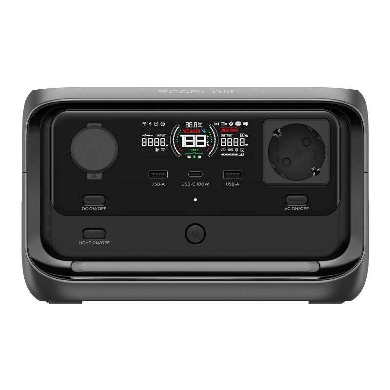 Stotelė maitinimo EcoFlow River 3 Plus 286 Wh 600 su XBoost 1200 su GaN Lfp belsilt Stotelė maitinimo EcoFlow River 3 Plus 286 Wh 600 su X Boost 1200 su GaN Lfp