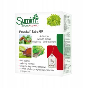 Sumin Pełzakol Extra GR granulės nuo šliužų ir sraigių 1 kg  naudoti prie augalų