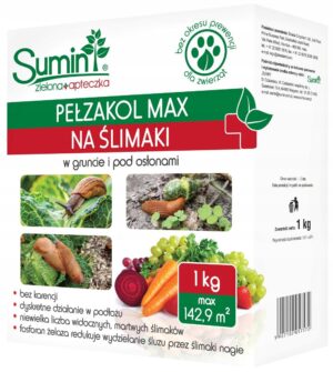 Sumin Pełzakol Max granulės nuo šliužų ir sraigių 1 kg daržovėms ir gėlėms belsilt Sumin Pełzakol Max granulės nuo šliužų ir sraigių 1 kg daržovėms ir gėlėms