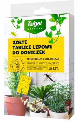 Target geltonos lipnios plokštelės nuo grybininių uodelių ir amarų 10 vnt