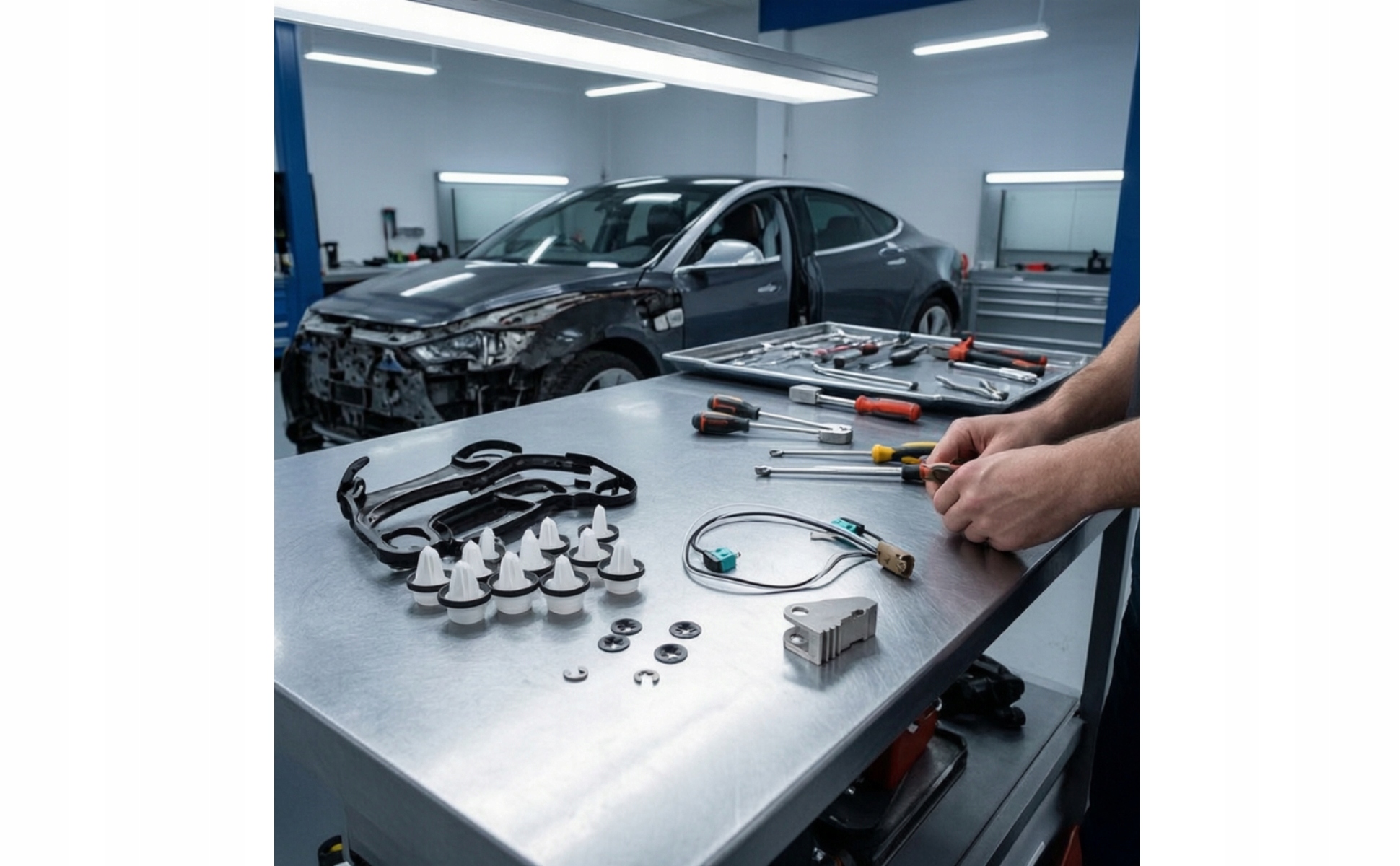 Tesla Model S durų mikrojungiklio laidų pynė su laikikliu 101600900C belsilt Tesla Model S durų mikrojungiklio laidų pynė su laikikliu 1016009 00 C