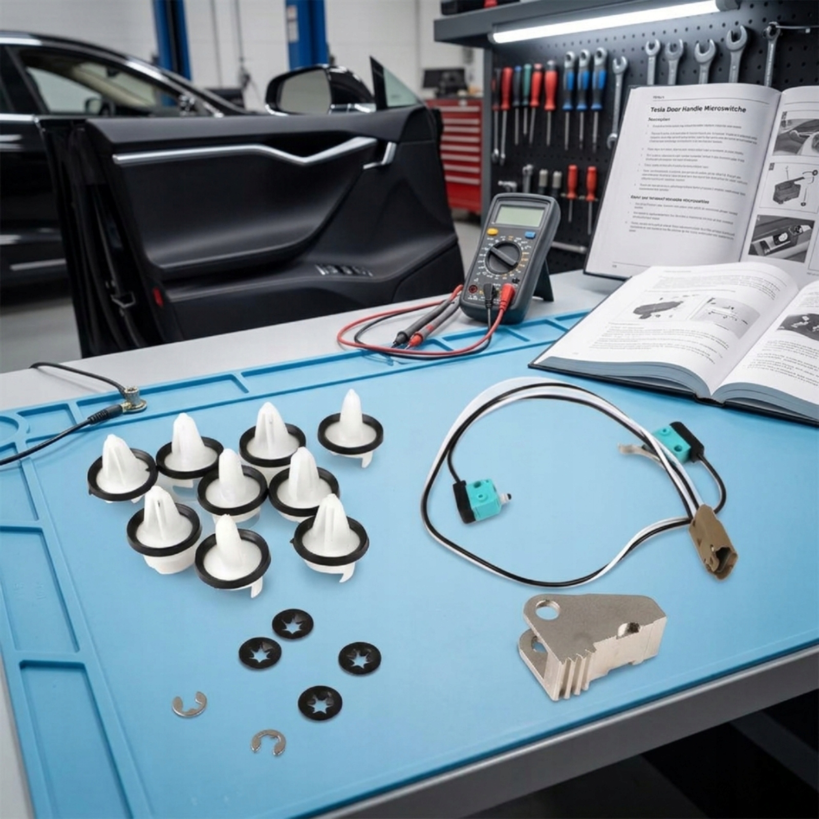 Tesla Model S durų mikrojungiklio laidų pynė su laikikliu 101600900C belsilt Tesla Model S durų mikrojungiklio laidų pynė su laikikliu 1016009 00 C
