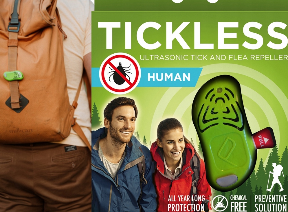 Tickless Human Green bekvapė ultragarsinė priemonė nuo erkių žmonėms belsilt Tickless Human Green bekvapė ultragarsinė priemonė nuo erkių žmonėms
