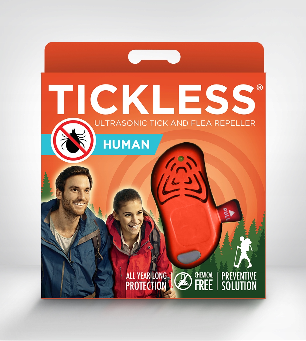 Tickless Human ultragarsinis prietaisas nuo erkių žmonėms oranžinis belsilt Tickless Human ultragarsinis prietaisas nuo erkių žmonėms oranžinis