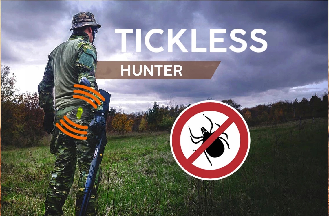 Tickless Hunter Orange ultragarsinė apsauga nuo erkių medžiotojams belsilt Tickless Hunter Orange ultragarsinė apsauga nuo erkių medžiotojams