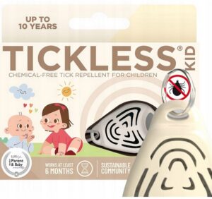 Tickless Kid Beige ultragarsinis pakabukas nuo erkių vaikams