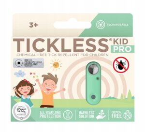 Tickless Kid Pro Green įkraunamas ultragarsinis įrenginys nuo erkių vaikams