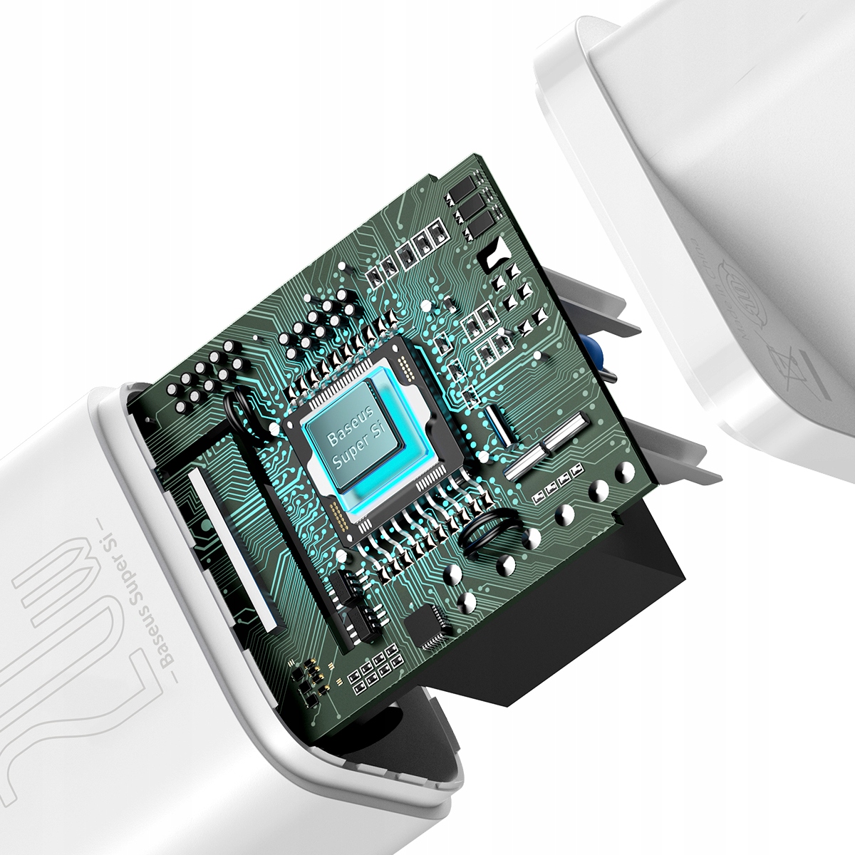 Tinklo įkroviklis Baseus USBC 20 W PD QC Quick Charge belsilt Tinklo įkroviklis Baseus USB C 20 W PD QC Quick Charge