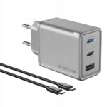 Tinklo įkroviklis EcoFlow GaN Rapid 65 W USBC USBA su kabeliu 100 W belsilt Tinklo įkroviklis EcoFlow GaN Rapid 65 W USB C USB A su kabeliu 100 W
