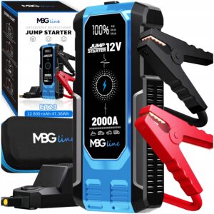 Tvirtas Paleidimo įrenginys Paleidimo įrenginys Booster 47.36Wh išorinė baterija 12800mAh QC3.0 LED