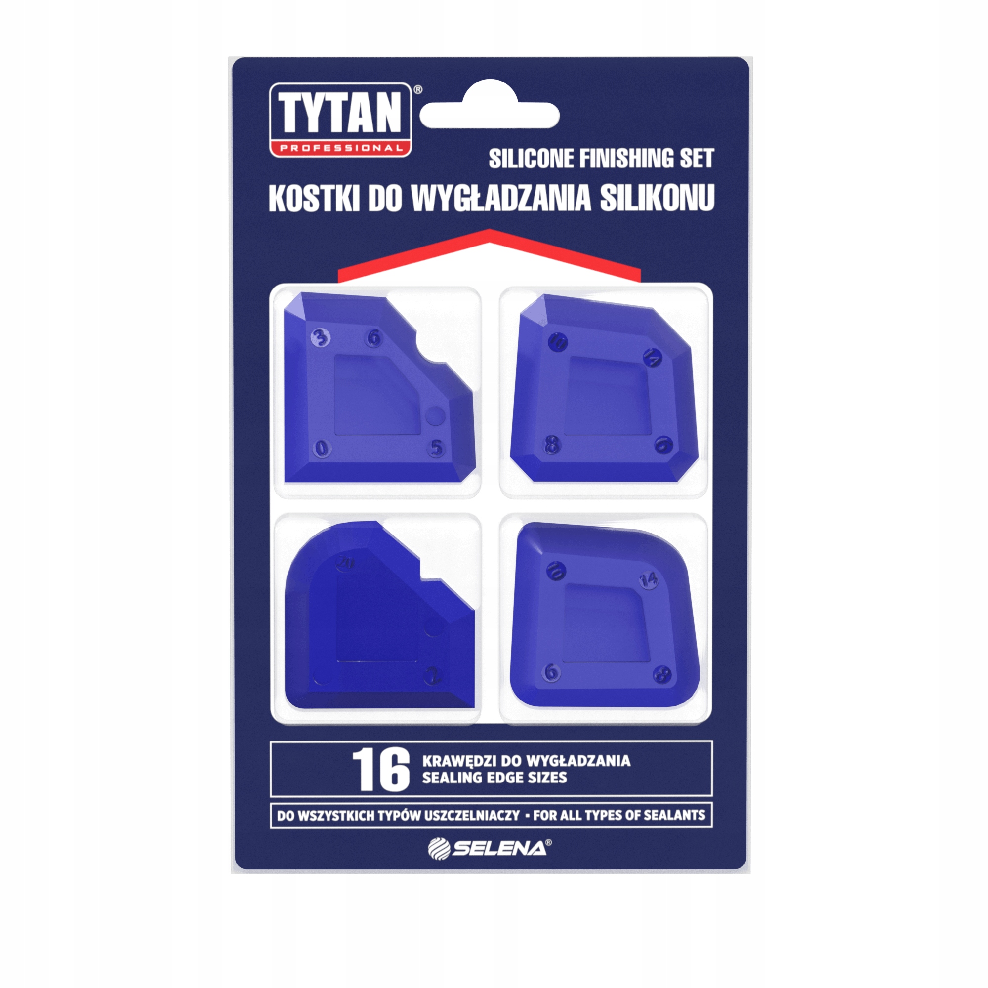 Tytan Professional silikono siūlių formavimo mentelės 4 vnt belsilt Tytan Professional silikono siūlių formavimo mentelės 4 vnt