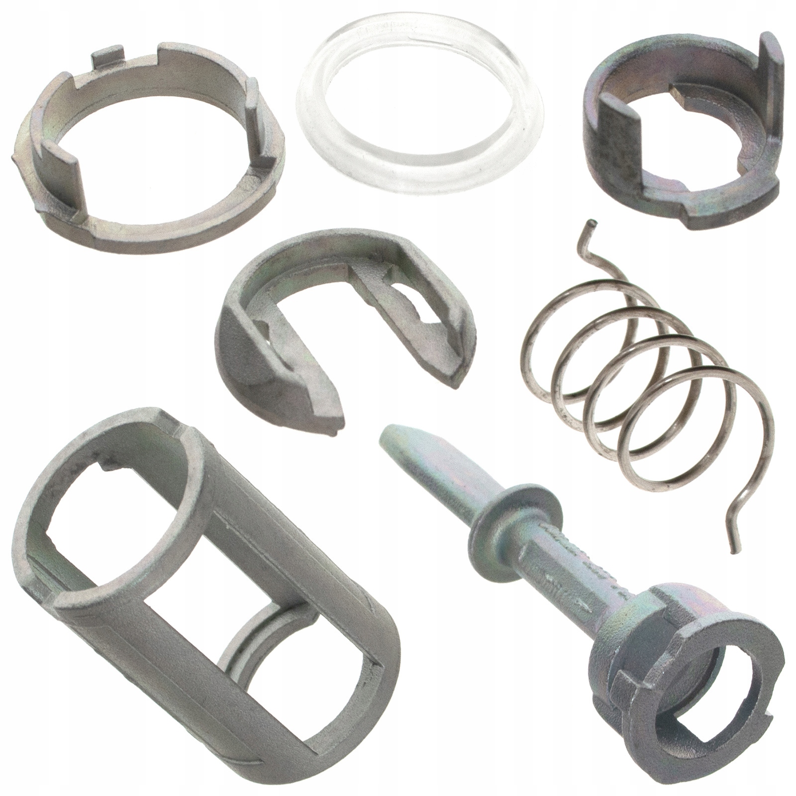 VW Golf IV Bora ir Seat priekinių durų spynos cilindro remonto komplektas 7 dalys belsilt VW Golf IV Bora ir Seat priekinių durų spynos cilindro remonto komplektas 7 dalys
