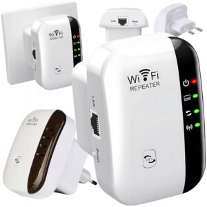 WiFi signalo stiprintuvas ir kartotuvas 300 Mbps 24 GHz su prieigos taško bei maršrutizatoriaus režimais