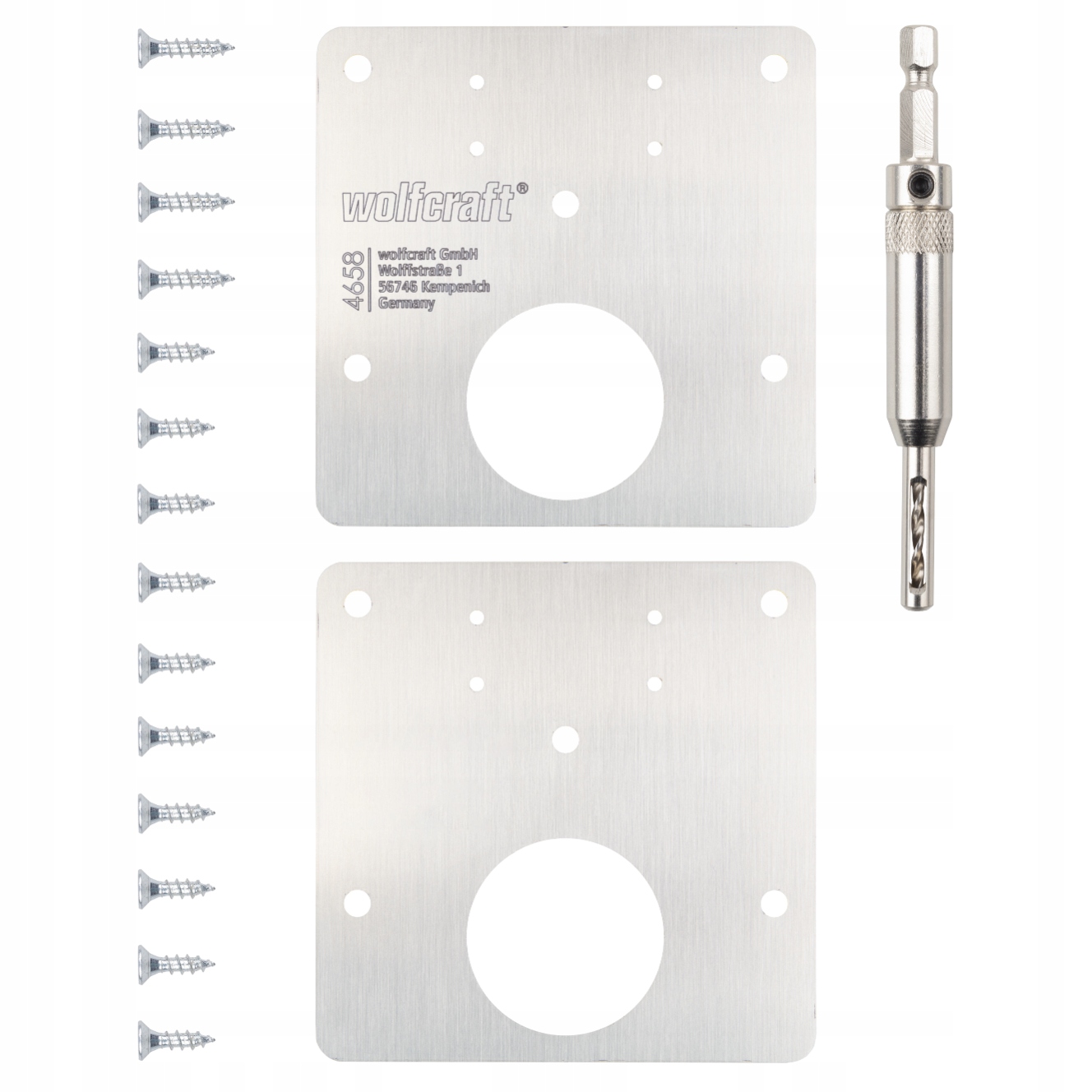 WOLFCRAFT 4658000 išplėštų 35 mm baldinių vyrių remonto rinkinys belsilt WOLFCRAFT 4658000 išplėštų 35 mm baldinių vyrių remonto rinkinys