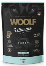 Woolf Ultimate Puppy Duck pusiau drėgnas maistas šuniukams su antiena ir kalakutiena, 1 kg