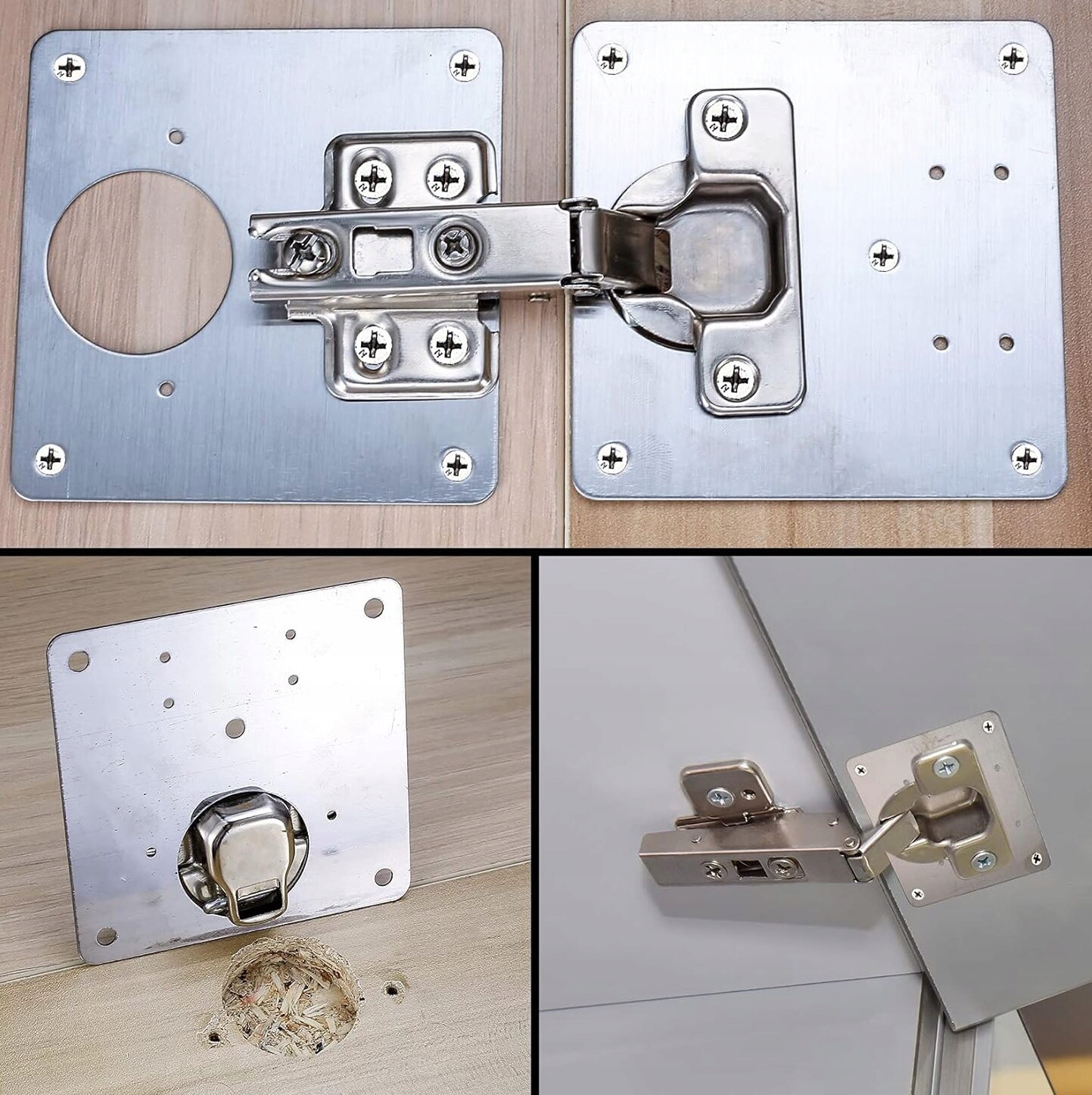 YVS baldų vyrių remonto plokštelė 90 × 90 mm 35 mm anga belsilt YVS baldų vyrių remonto plokštelė 90 × 90 mm 35 mm anga