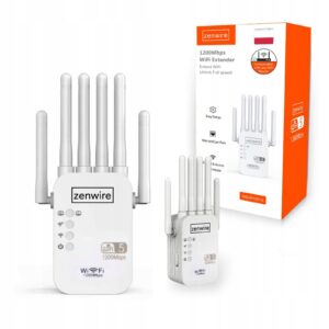 Zenwire lauko WiFi kartotuvas 1200 Mbps 2458 GHz su 6 antenomis