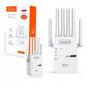 Zenwire lauko WiFi signalo stiprintuvas 300 Mbps 24 GHz su 6 antenomis