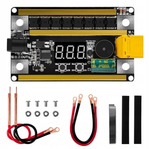 12 V taškinio suvirinimo aparatas 2400 A 18650 elementams
