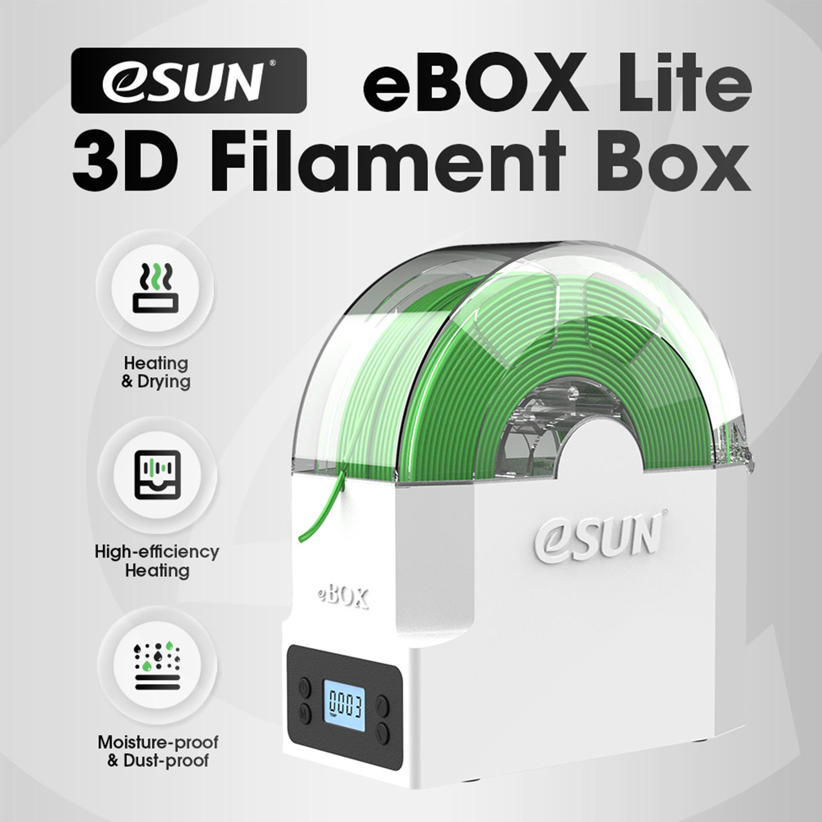 3D filamento džiovinimo dėžė 1 ritei 405055 °C 48 W ZY belsilt 3D filamento džiovinimo dėžė 1 ritei 405055 °C 48 W ZY