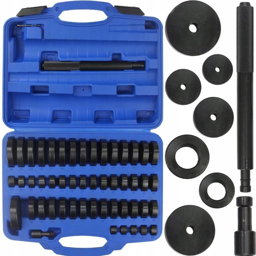 52 dalių guolių ir įvorių presavimo adapterių komplektas 1874 mm belsilt 52 dalių guolių ir įvorių presavimo adapterių komplektas 1874 mm nuotrauka 2