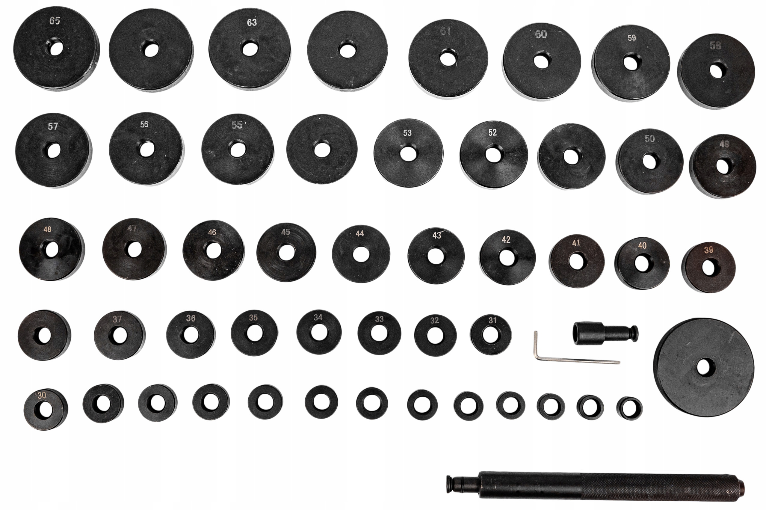 52 dalių guolių ir įvorių presavimo adapterių komplektas 1874 mm belsilt 52 dalių guolių ir įvorių presavimo adapterių komplektas 1874 mm nuotrauka 4