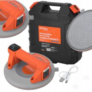 Akumuliatorinis vakuuminis keltuvas Kraft&Dele KD11964 plytelėms ir stiklui, iki 200 kg, Ø 200 mm, USB-C