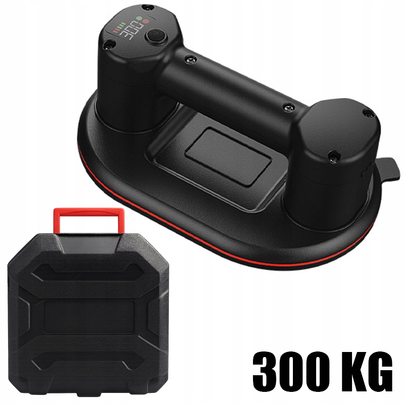Akumuliatorinis vakuuminis keltuvas plytelėms, stiklui ir akmeniui, iki 300 kg, 4000 mAh, su dvigubu varikliu