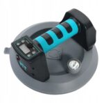 Akumuliatorinis vakuuminis keltuvas stiklui, plytelėms ir akmeniui, BIHUI SCBC8, iki 140 kg, Ø 200 mm, su LCD ekranu, su automatiniu vakuumo palaikymu