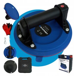 Akumuliatorinis vakuuminis keltuvas stiklui, plytelėms ir akmeniui, Blaupunkt SC5010, iki 150 kg, Ø 200 mm, su automatiniu vakuumo palaikymu, USB-C