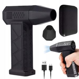 Violent elektrinis dulkių pūstuvas kompiuterio valymui – 130 000 aps./min., 200 W, 8000 mAh, 3 greičių