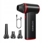 Gooloo F3 akumuliatorinė turbo oro pūstuvė valymui ir lapams – 150 000 aps./min., iki 52 m/s, 5000 mAh, Air Duster