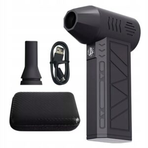 Belaidis mini oro pūstuvas elektronikai ir automobiliui – 130 000 aps./min., 200 W, 5000 mAh, kompiuterio valymui