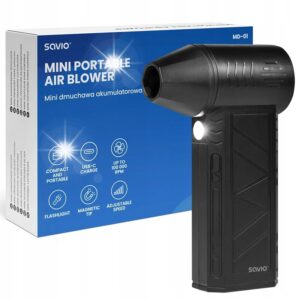 Savio MD-01 elektrinis dulkių pūstuvas kompiuterio valymui – 100 000 aps./min., 60 W, iki 140 km/val.
