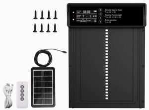 Automatinės vištidės durys su 2000 mAh saulės baterija