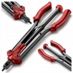Automatinis rankinis kniediklis kniedinėms veržlėms M3M12 FORTUM 390 mm lagaminas