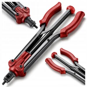 Automatinis rankinis kniediklis kniedinėms veržlėms M3M12 FORTUM 390 mm lagaminas
