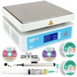 Bakon BK946 650 W PCBBGA kaitinimo rinkinys su Amtech RMA 223 UV ir lydmetaliu