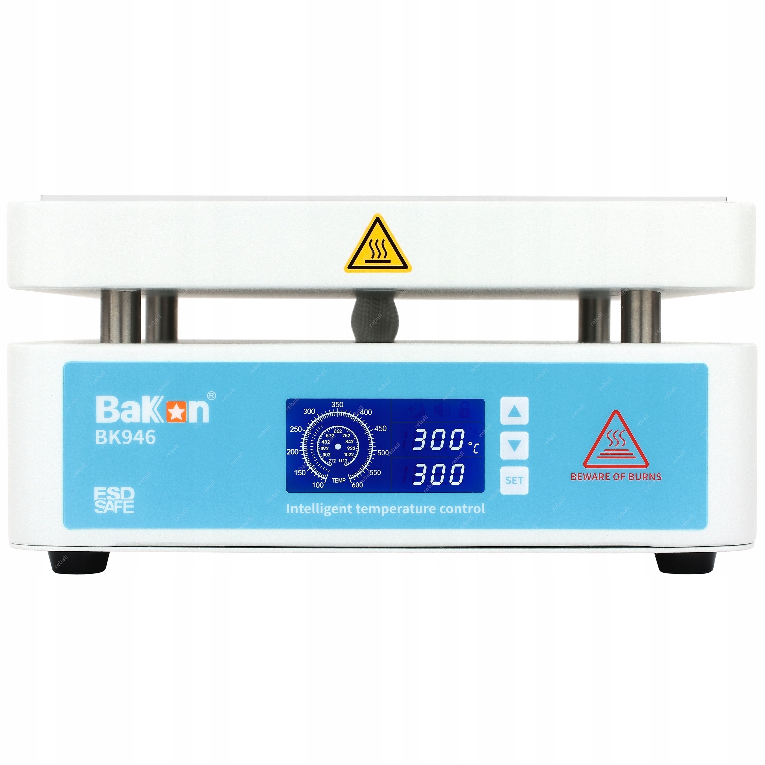 Bakon BK946 LCD ir PCB/BGA kaitinimo plokštė 650 W, 50–350 °C