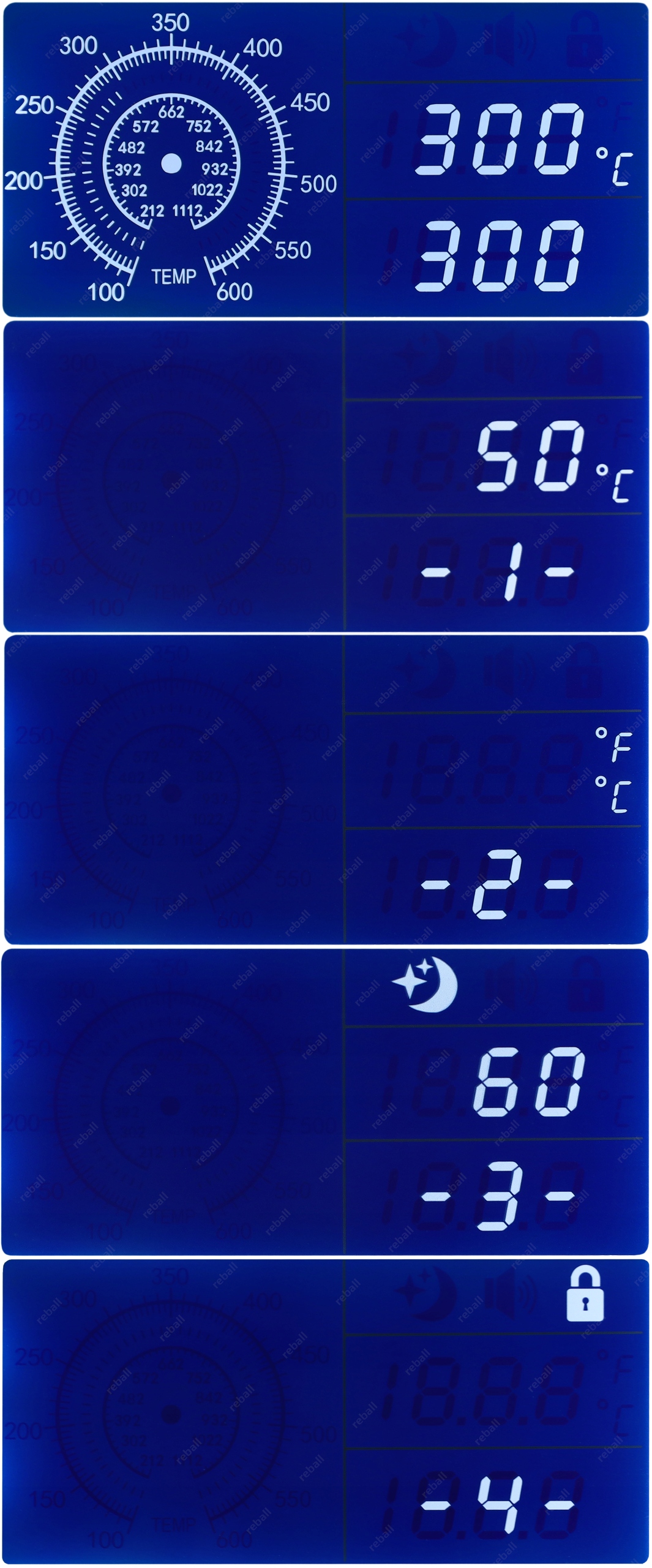 Bakon BK946 LCD ir PCB/BGA kaitinimo plokštė 650 W, 50–350 °C